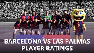 Barcelona vs Las Palmas Player Ratings [upl. by Ardiedak]