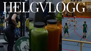 HELGVLOGG  Träning basketmatch gör egen juice chit chat om tankar och känslor [upl. by Abbotsun704]