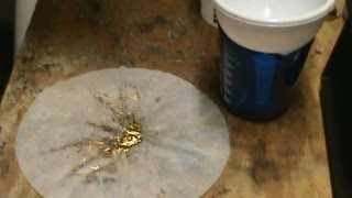 How to Recover Gold with AP Acid peroxide method for gold fingers and gold plated boards easily [upl. by Bolme]