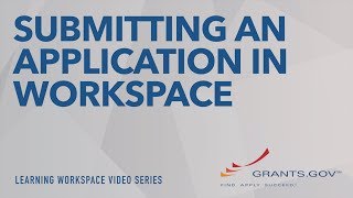 Learning Workspace  Submitting an Application in Workspace [upl. by Ahset]