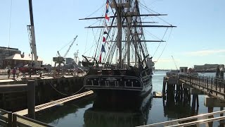 USS Constitution marks 4th of July with 21gun salute [upl. by Sverre]