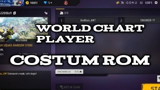 world chart player costum rom game play free fire [upl. by Prasad689]