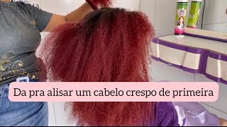 PROGRESSIVA SEM FORMOL EM UM CABELO CRESPO  DA PRA ALISAR DE PRIMEIRA  LISO PERFEITO DE PRIMEIRA [upl. by Creigh]