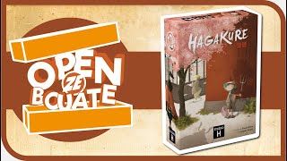 Hagakure  Unboxing [upl. by Arteid]