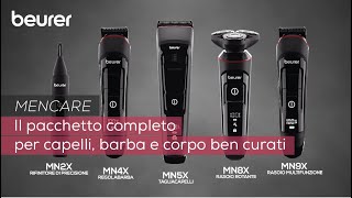 Cura professionale di corpo capelli e barba a domicilio  Beurer MenCare [upl. by Ahsinirt]