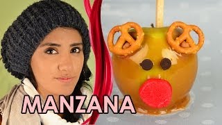 MANZANAS DE CARAMELO NAVIDEÑAS  COMO HACER MANZANAS DE CARAMELO  MUSAS [upl. by Savick281]