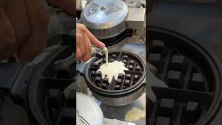 Must Try Korean Banana Waffle  Korean Street Food shortsvideo [upl. by Anaylil561]