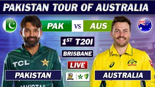 PAKISTAN vs AUSTRALIA 1st T20 Match LIVE COMMENTARY  PAK vs AUS T20 MATCH LIVE  TOSS UPDATE [upl. by Lemcke637]