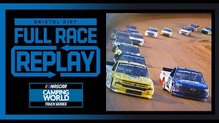 Pintys Truck Race on Dirt from Bristol Motor Speedway  NASCAR Truck Series Full Race Replay [upl. by Cordalia52]