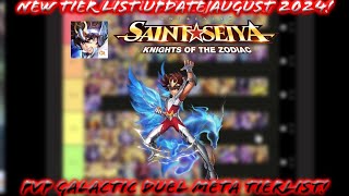 Saint Seiya Awakening KOTZ  New Year New Tier List Update PvP Galactic Duel Meta August 2024 [upl. by Eitsirk]