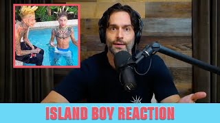 Chris DElia Reacts to the Island Boy Song [upl. by Eneleh]