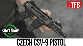 NEW Czech Weapons CSV9 PistolSMG SHOT Show 2022 [upl. by Iegres78]