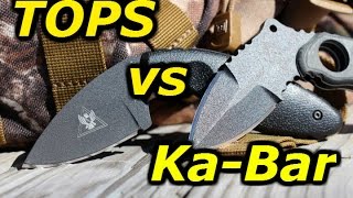 KaBar TDI vs TOPS Devils Elbow Full Comparison Review [upl. by Nothgierc631]