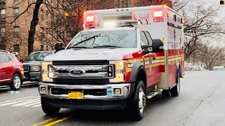 FDNY EMS AMBULANCE USING RUMBLER SIREN WHILE RESPONDING ON 65TH PLACE IN WOODSIDE QUEENS NEW YORK [upl. by Malet18]