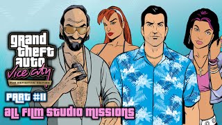 Grand Theft Auto Vice City Definitive Edition  PART 11 Film Studio Missions  100 Walkthrough [upl. by Rehpretsirhc]