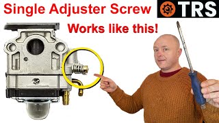 CARBURETOR TUNING Single Adjuster Screw Setting EXPLAINED [upl. by Ong173]