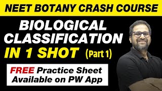 Biological Classification in 1 Shot Part 1  All Theory Tricks amp PYQs  Class 11  NEET [upl. by Marsha]