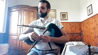 Northumbrian Smallpipes Roxburgh Castle [upl. by Anoi]