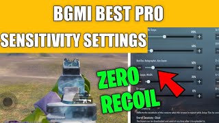 BEST SENSITIVITY SETTING AND FULL GUIDE  0 RECOIN IN BGMI [upl. by Okier976]