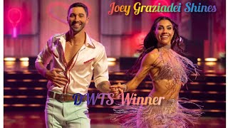 Joey Graziadei DWTS Winner 2024  news todaynews usnews joey celebration [upl. by Derk]