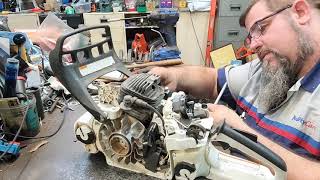 Stihl Ms 271 Gets Port Work And A Muffler Mod [upl. by Hollis]