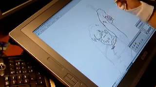 Wacom Cintiq 21ux in action [upl. by Eilssel]