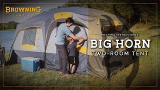 Big Horn TwoRoom Tent Setup by Browning Camping [upl. by Cornelie]