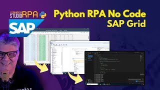 Lendo dados de um SAP Grid com o Jornada RPA Studio LowNo Code [upl. by Deyas]