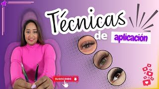 Conoce las TECNICAS de aplicación para EXTENSIONES de PESTAÑAS pelo a pelo🔥pelo belleza tutorial [upl. by Asyla38]