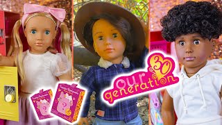 Our Generation Dolls 30th Anniversary BOYS Playsets Fashion Packs Blind Boxes amp MORE REVIEW [upl. by Etnauq]