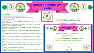 Girl Scout 2023 World Thinking Day Event 021123 [upl. by Annavas]