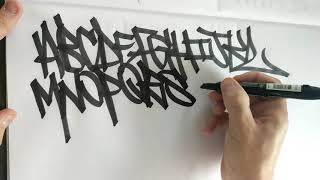 ALPHABET HANDSTYLES  GRAFFITI  HANDZSOME [upl. by Aydne]