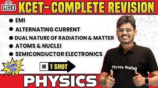 EMI amp Other Chapters in 1 Shot  Physics  KCET Complete Revision  120 Fixed Marks 🔥 [upl. by Aiderfla526]