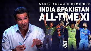 Nobody is beating this team  Wasim Akram picks India amp Pakistans AllTime ODI XI I Fox Cricket [upl. by Alrick747]