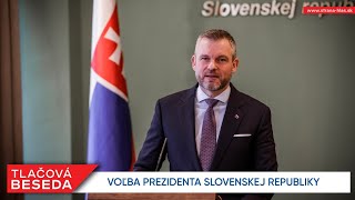 Voľba prezidenta Slovenskej republiky tlačovka [upl. by Bogie]