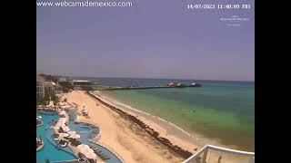 Playa del Carmen EN VIVO  Vista panorámica Webcams de México [upl. by Delwyn]