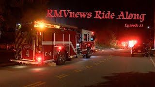 RMVnews Ride Along Episode 21  Fire Ripped Through A Home  Fire At A Large Industrial Plant [upl. by Thorbert]