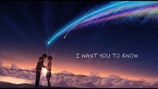 I Want You To KnowRemix  Your Name AMV [upl. by Bores]