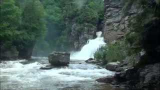 Linville Falls NC After Heavy Rain [upl. by Knepper]