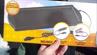 Harbor Freight 1 5 Solar Battery Charger [upl. by Birkner]