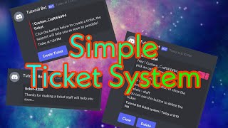 Simple Ticket System  BDFD8 [upl. by Nylecyoj]