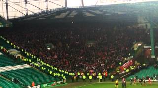 Aberdeen Fans Full Time Parkhead  Stand Free [upl. by Lled]