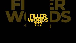 Ummm…do you use FILLER WORDS shorts [upl. by Schwejda]