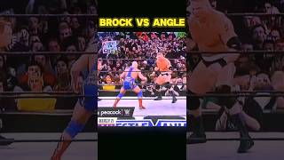 BROCK LESNAR VS KURT ANGLE 😈☠️  BROCK LESNAR EDIT👀💀🔥 shorts trending shortvideo [upl. by Yanahc]