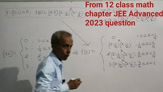 From class 12 continuity and differentiability JEE Advanced 2023 question 6 paper 2 solution [upl. by Choo]