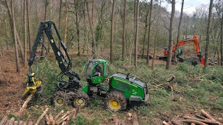 Abbatage de bois 🪵  DOOSAN DX 235  JOHN DEERE 1470 G  SAS GAUTHIER LUC [upl. by Tonia960]