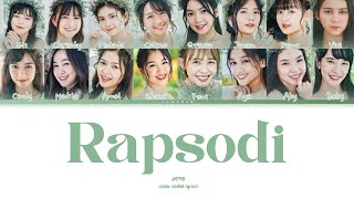 JKT48 Rapsodi color coded lyrics [upl. by Hadlee426]