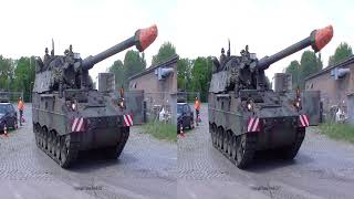 3D Side by Side  Bundeswehr Manöver Heidesturm 2017 Sennelager Training Center STC Mars PzH 2000 [upl. by Anivlac573]