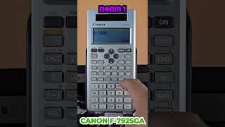 Cómo configurar la notación exponencial en tu calculadora CANON F792SGA [upl. by Fredi]