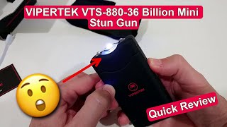 VIPERTEK VTS880 Mini Stun Gun Review  Powerful Protection in a Compact USB Rechargeable Design [upl. by Ierbua]